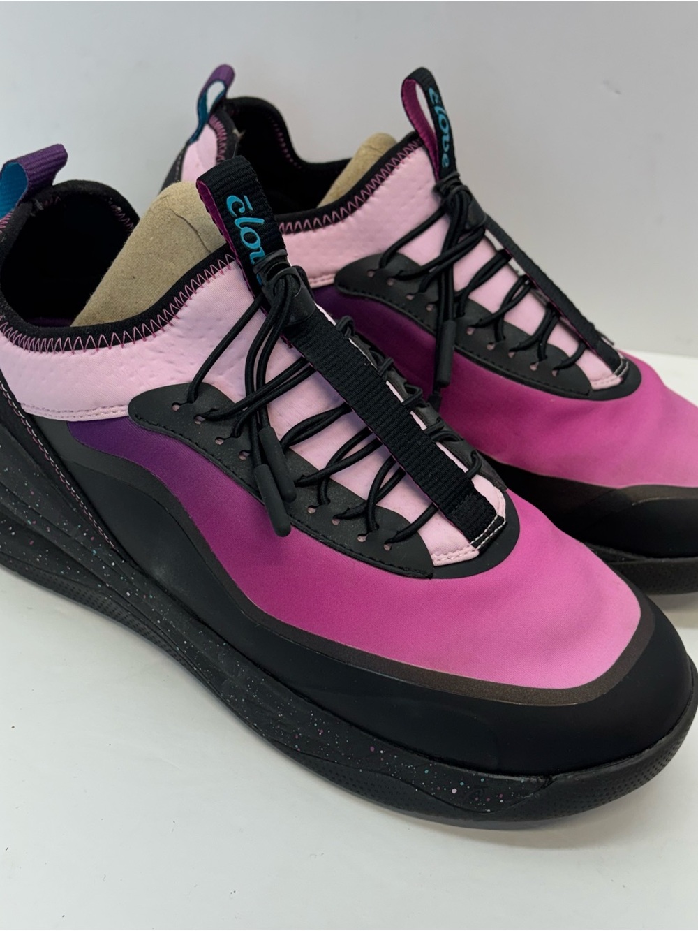 Clove Aeros Pink Black Nursing Shoes Women's Sz 8.5 Comfort Healthcare Sneakers